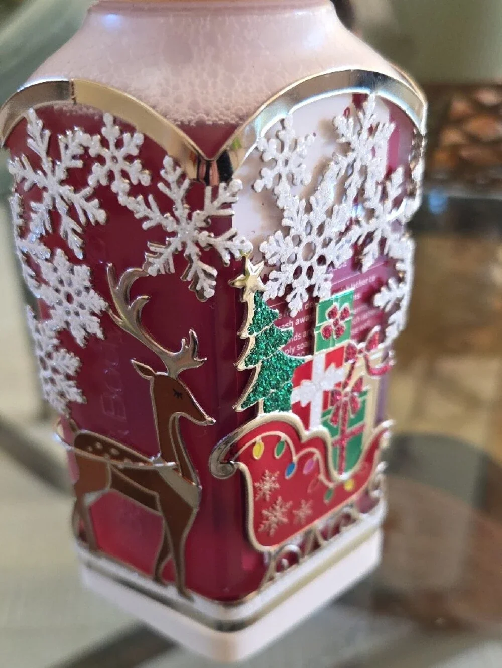 Bath and Body Works Christmas Holiday Santa Sleigh Foaming Soap Holder New - Picture 5 of 6